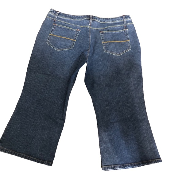 Vintage Carolina Blue Women's Denim Stretch Denim Capri Pants Size 18 - Picture 3 of 5